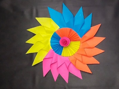 Paper Craft For Home Decor.Unique Wall Hanging Craft.Paper Flower Wall Hanging.Home Decor