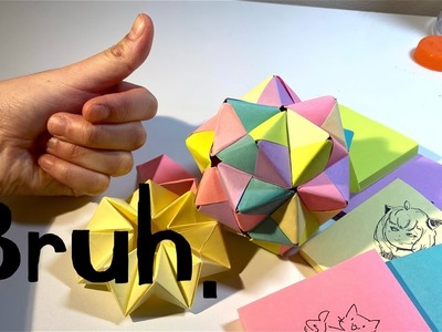 POV: you are procrastinating and making post-it origami :.