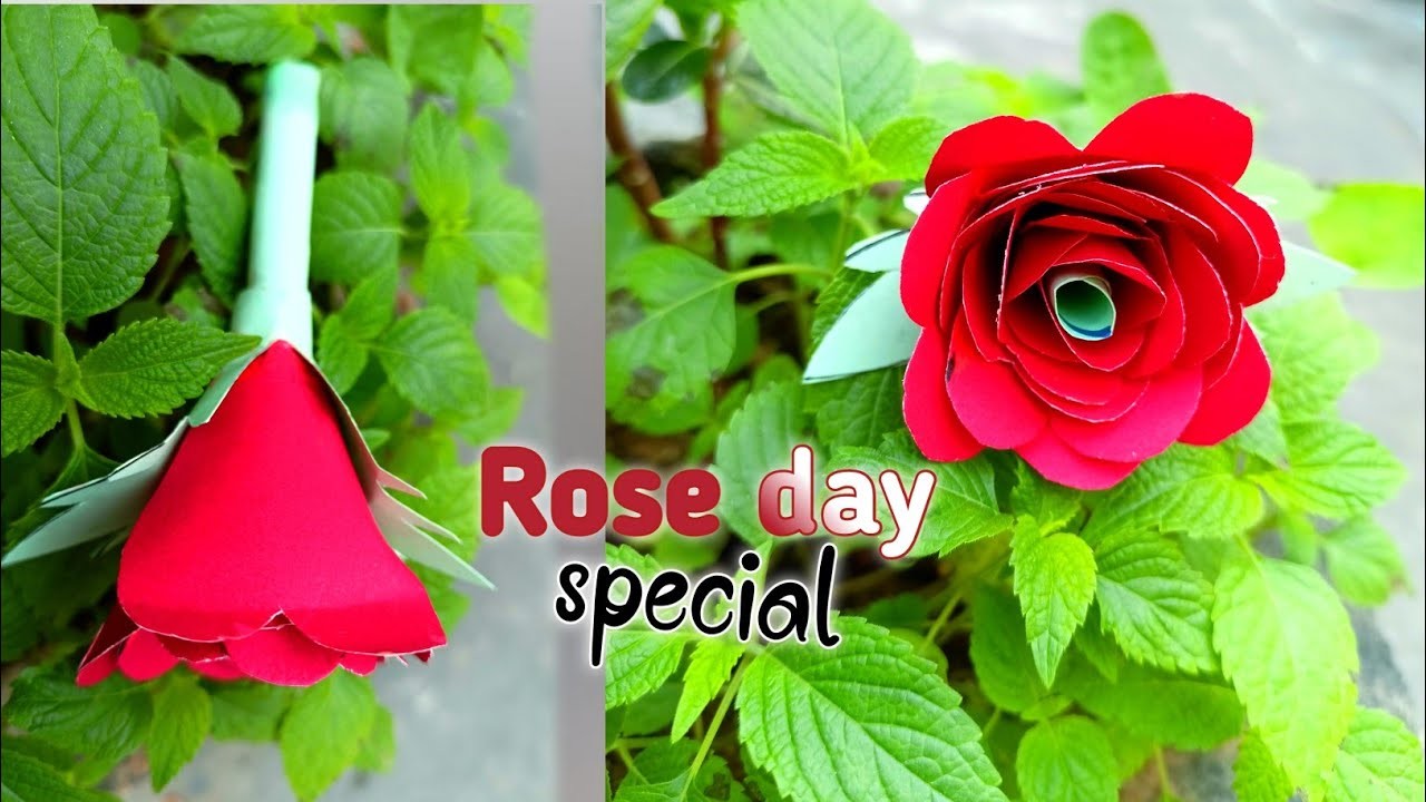 Rose making ideas just 5 min. rose day craft ideas.  happy rose day ????????#roseday #roseday2023