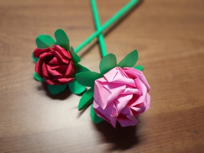 Rose Origami | Paper Rose | DIY | @SIVANICAFE