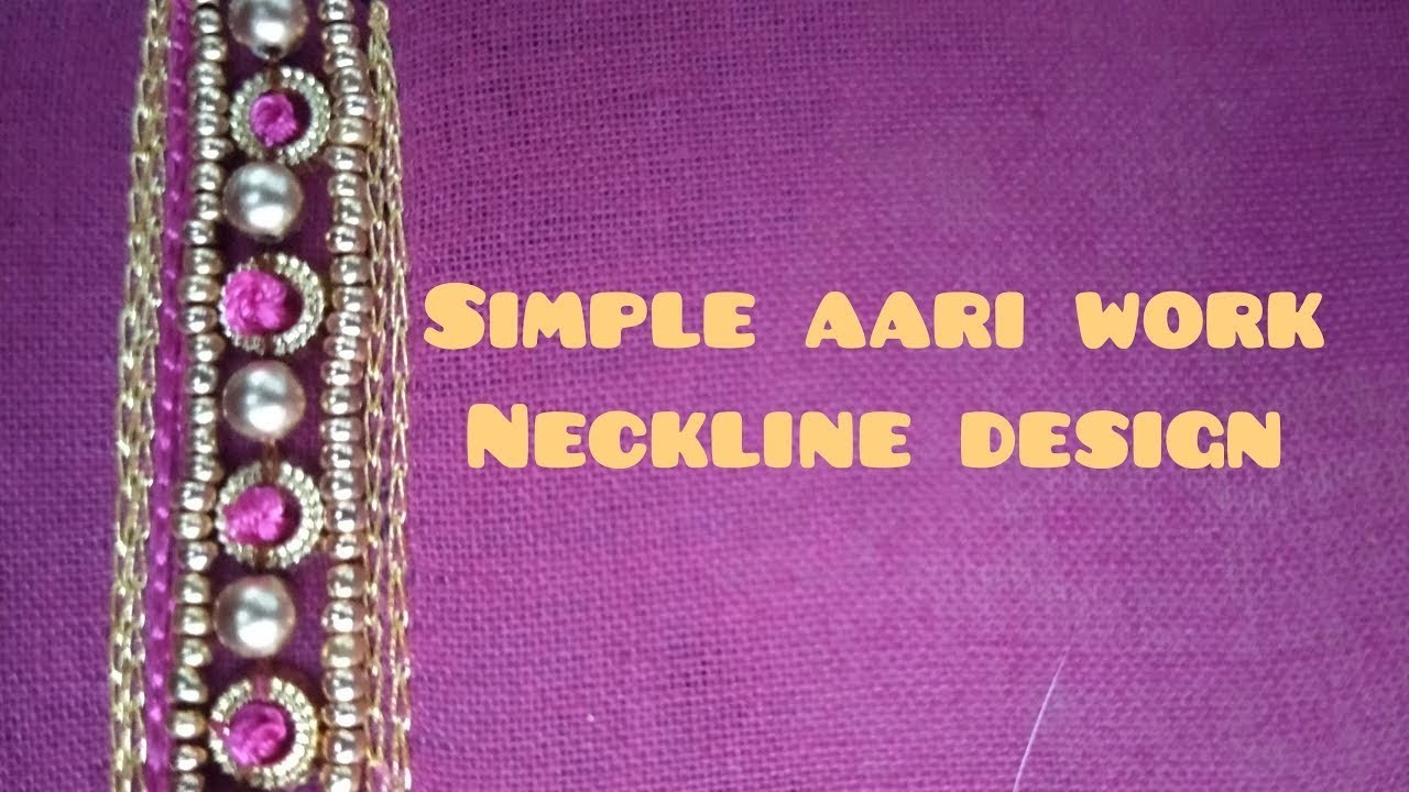 Simple neckline idea for beginners | Simple neckline design