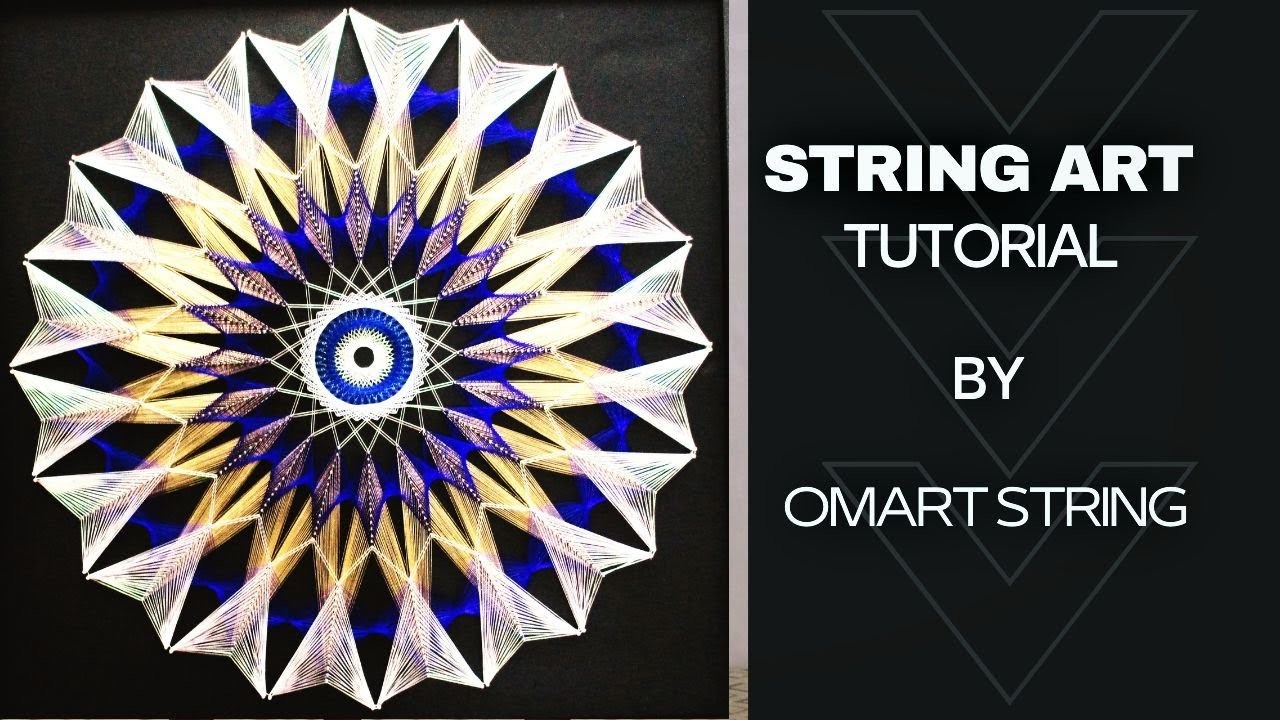 String Art,How to make amazing String Art.Mandala Wall Art