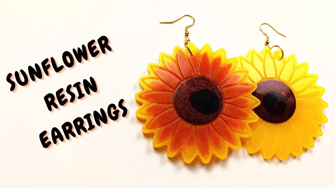 Sunflower Earrings Silicone Mold for Resin  | New Silicone Molds for Resin 2023 | Sunflower Mold