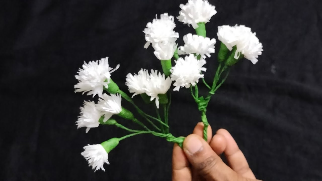 Tissue paper flower making | How to make tissue paper flowers | Toilet paper flowers making ideas