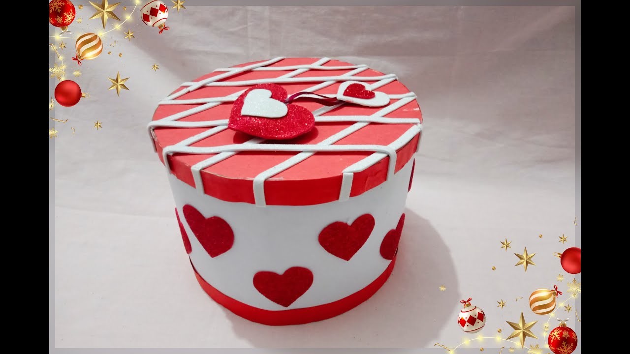 Valentine Day Gift Box Idea || DIY Handmade Gift Box Idea || Cardboard Gift Box  Making At Home