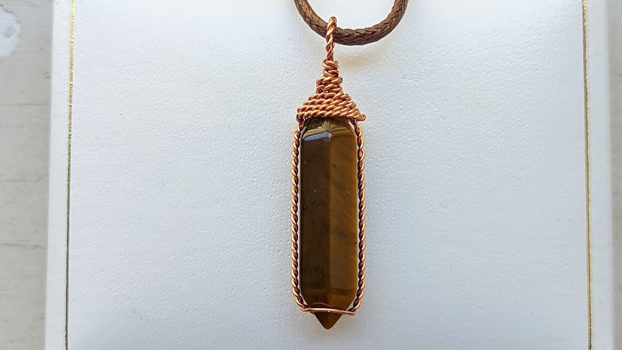 Wire Wrapped Crystal Point Pendant Tutorial