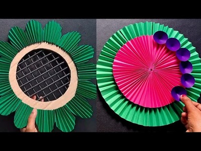 2 Beautiful Paper Wall Hanging Craft For Home Decoration. Easy Paper Wallmate For Wall Decor. DIY