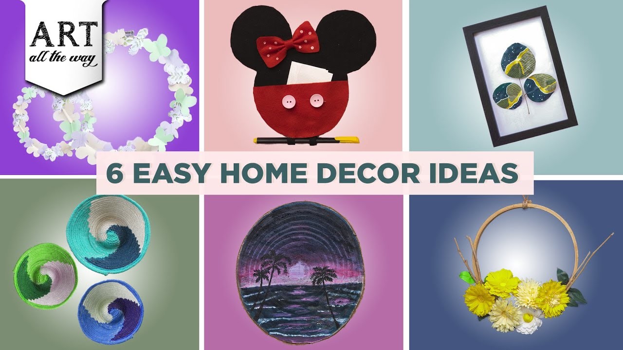 6 Easy Home Decor Ideas | DIY Home Decor | DIY Wall Art | Home Decorating Ideas | @VENTUNOART