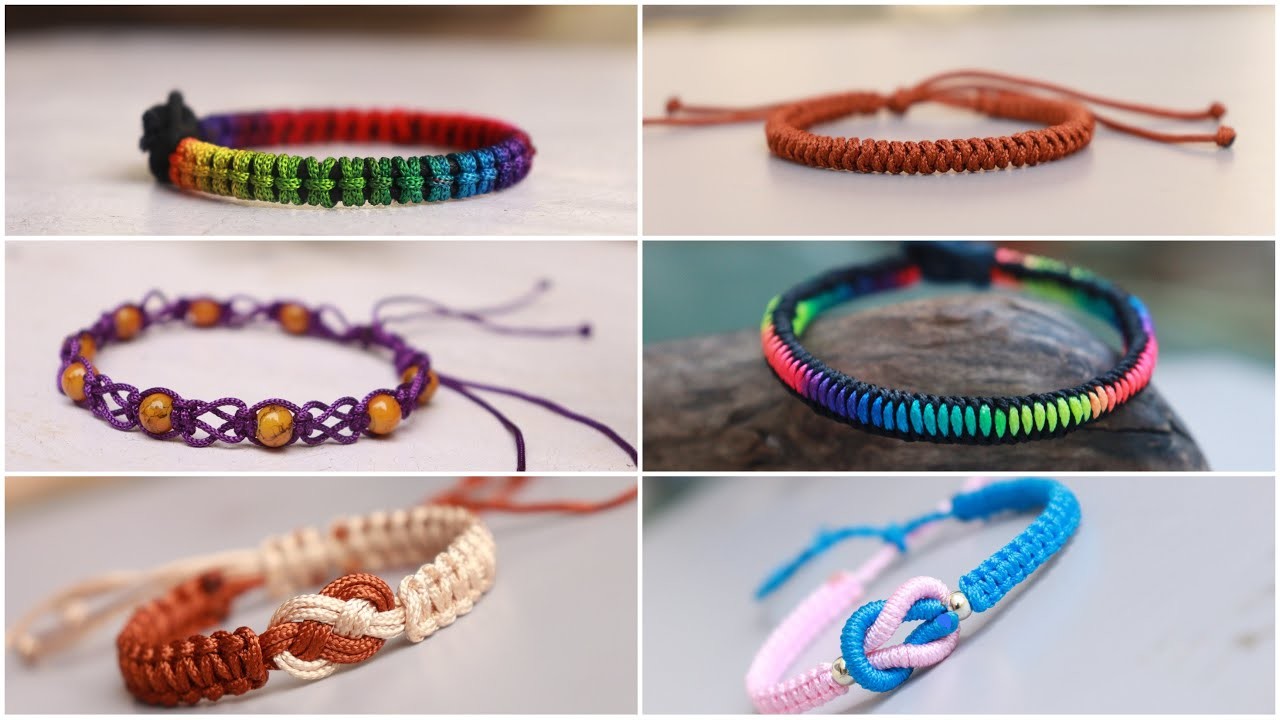 6 Thread Bracelet Ideas for Beginners | DIY Easy Bracelets | Creation&you