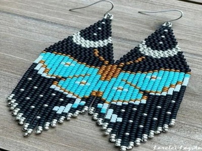 ????Butterfty earrings ????how to make beaded earrings #putirkaj.part 2.2