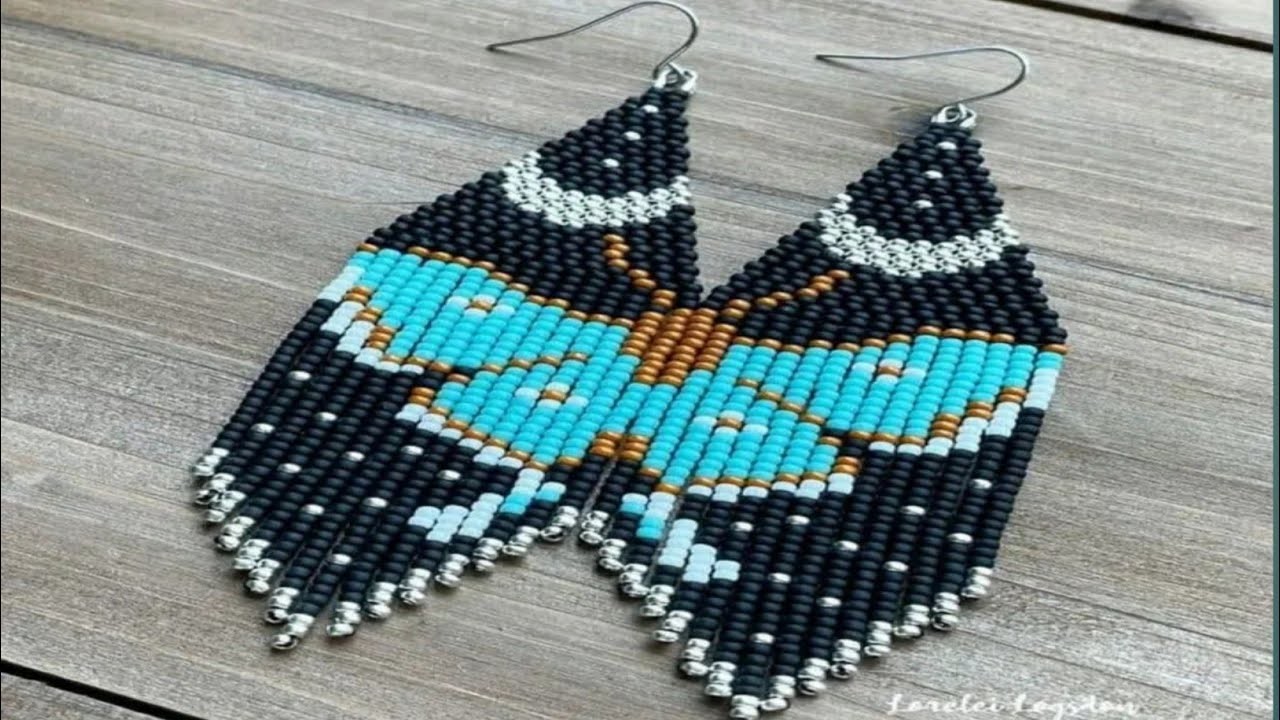 ????Butterfty earrings ????how to make beaded earrings #putirkaj.part 2.2