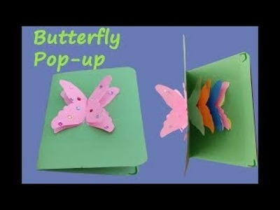 DIY Butterfly Pop up Card    How to make beautiful Butterfly Popup Card    Pro art & craft