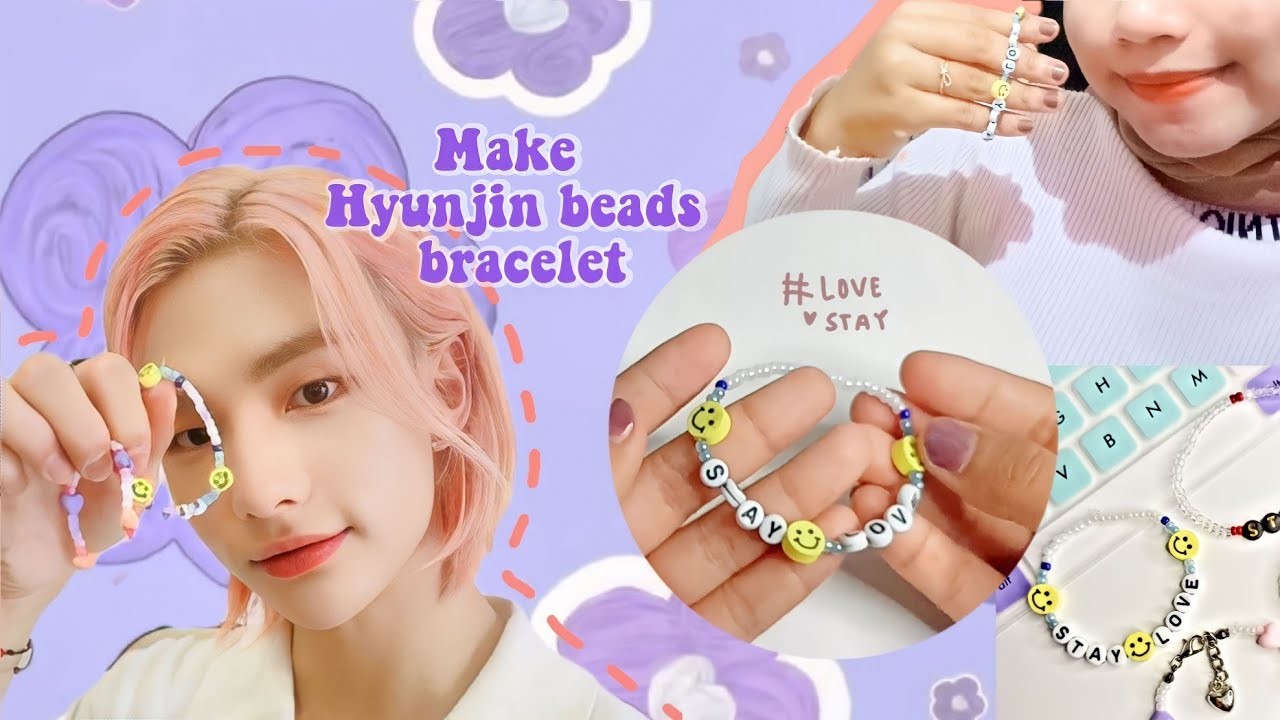 ????⤾ DIY gelang manik-manik Hyunjin | DIY Bracelet Hyunjin Stray Kids