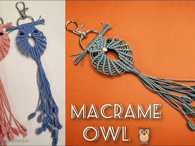 DIY Handmade Macrame Owl ???? keychain