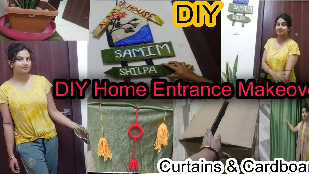 DIY Home Entrance Makeover Ideas || @Shilpablogs