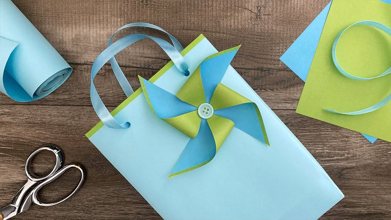 DIY Pinwheel Gift Bag | Paper Craft Ideas