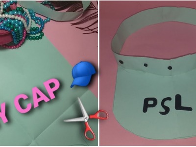 DIY PSL cap for cricket lovers. sports cap. Pakistan super league cap. handmade cap by paper #psl
