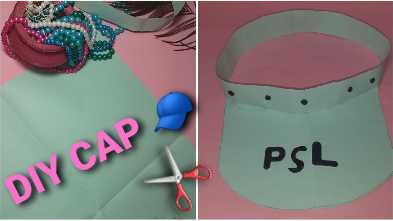 DIY PSL cap for cricket lovers. sports cap. Pakistan super league cap. handmade cap by paper #psl