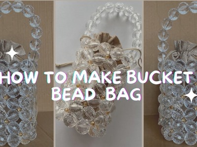 DIY VINTAGE BUCKET BEADED BAG || HOW TO MAKE A BUCKET BEAD BAG ||Stitchesbylope