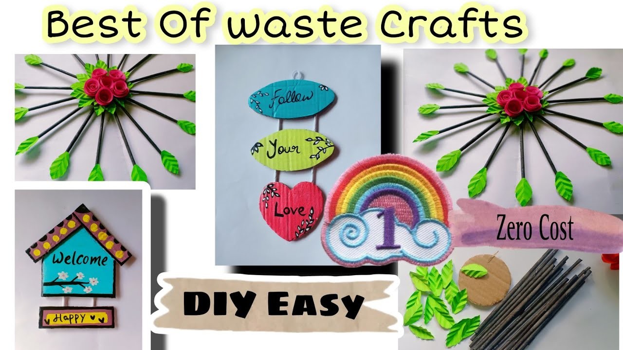 Easy DIY from Waste Cardboard. Wall Decor And home decor with waste material