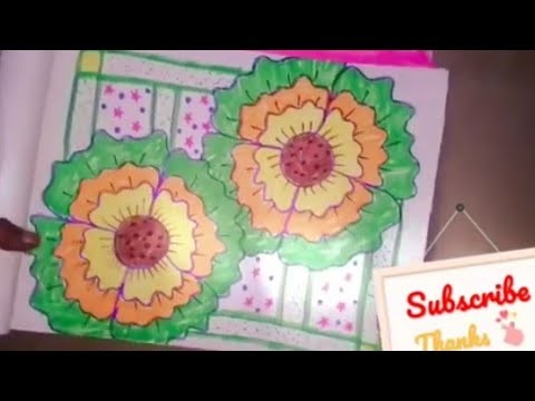 Flowers drawing step by step tutorial for beginners #simpledrawingforbeginners  #stepbystepdrawing