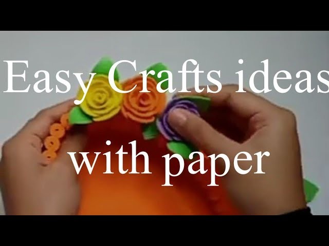 Home decor crafts \ room decoration \Easy crafts ideas with paper \ Flowers with paper