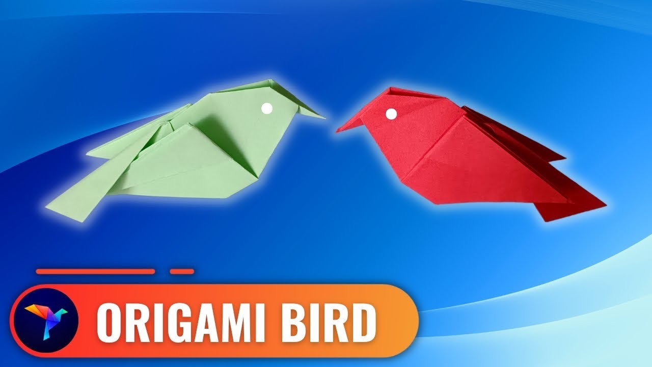 How To Make a Paper Origami Bird  - Paper Bird DIY Tutorial