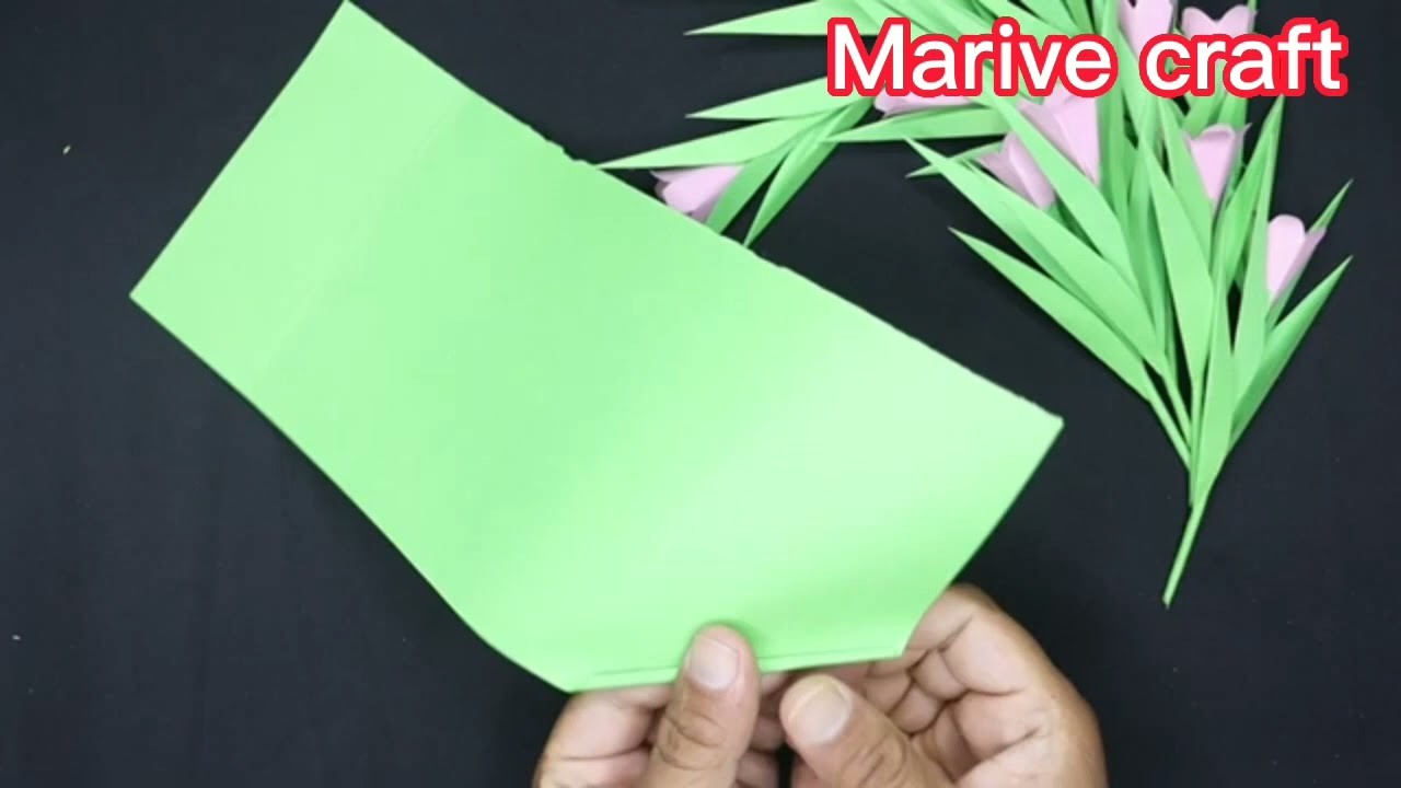 How to make papers flowers.Easy paper flowers Craft.Marive craft