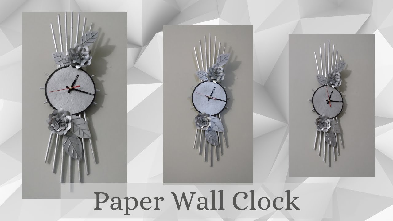 How To Make Wall Clock From Paper | DIY Paper Clock Tutorial | Best Out Of Waste | Home Decor Idea