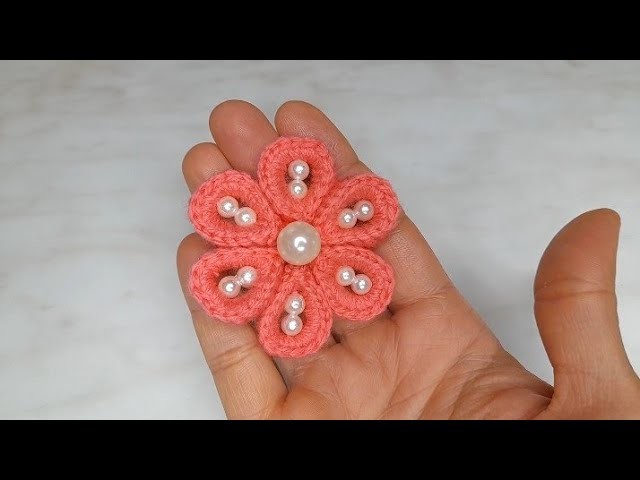 Incredible ???? make a great crochet flower by finger