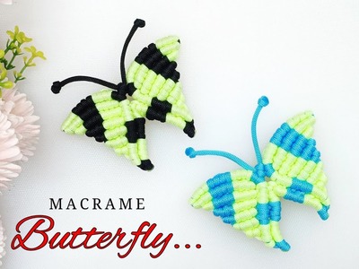 Macramé Butterfly | DIY Mini Macramé Butterfly Handmade Wall Hanging Home Décor