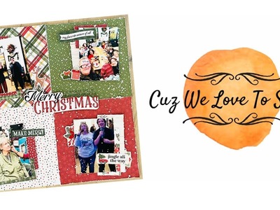 Merry Christmas Scrapbooking Process Video for Mad About Mini Paper Pads
