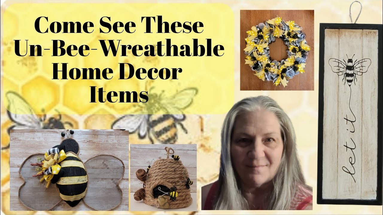 *MUST* SEE THESE UN-BEE-WREATHABLE HOME DECOR ITEMS | DOLAR TREE BEE DECOR