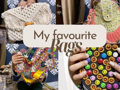 My Favourite Bags♥️ | crochet bag| gujarati bag| bags made by me????