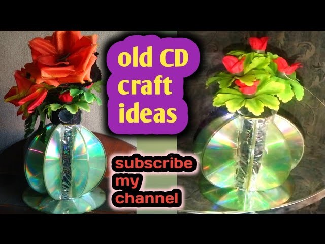 Old c d craft ideas& room dectroted ideas& diy home decorations ideas by old cds