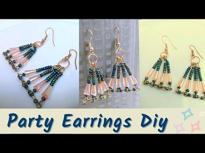 Party Earrings DiY | Easy Handmade Earrings.
