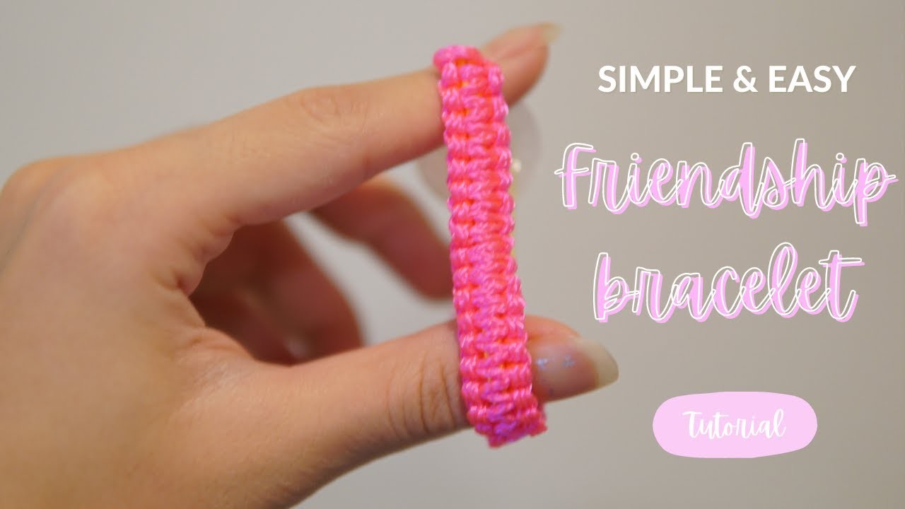 SIMPLE & EASY friendship bracelet tutorial *updated beginner version | Bungee Braid |
