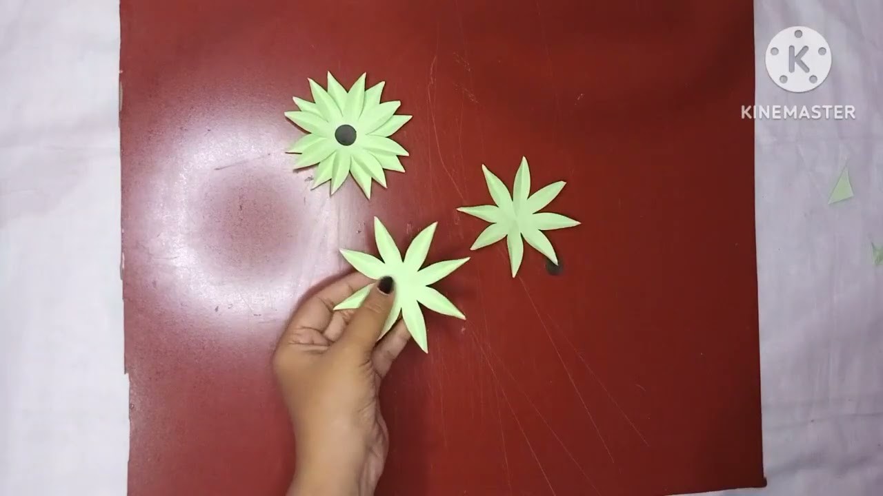 Simple paper flower craft.Colour paper craft ideas ????.Home decor.@CraftBox568