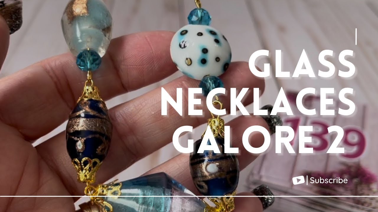 Unboxing vintage glass necklaces! Jewelry Sale