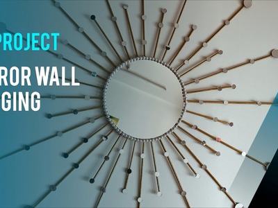 Wall Decor Art Piece || Mirror Hanging || DIY Home Decor Project