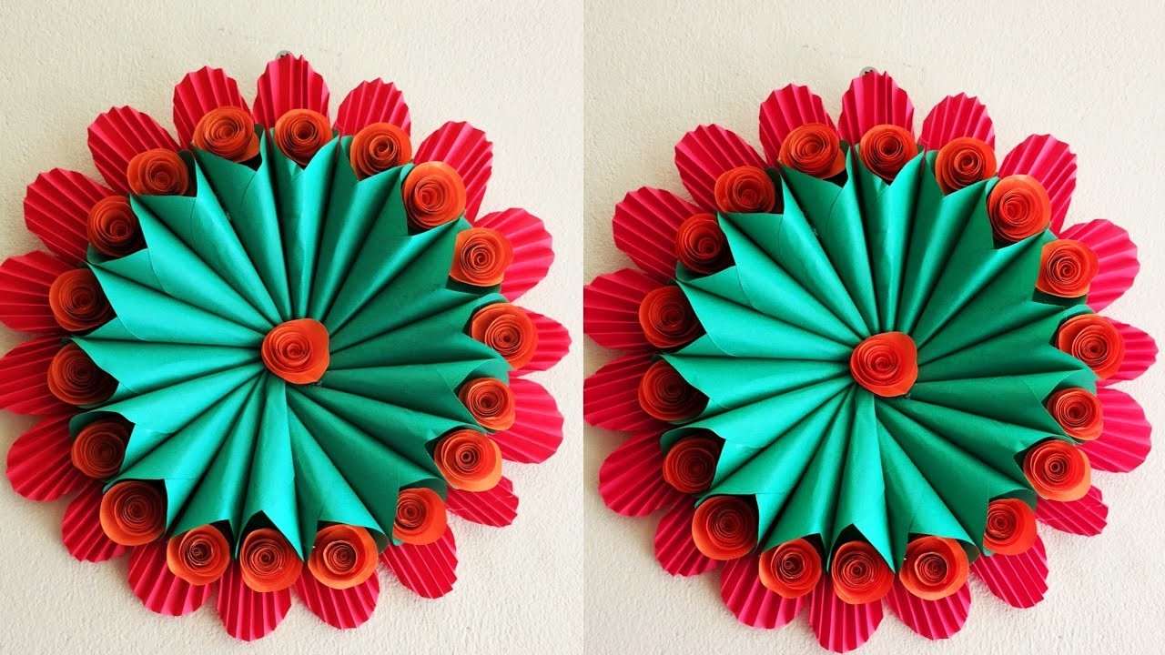 Wall hanging craft.Easy Flower wall hanging.Home decoration for wall hanging craft.Easy craft #52