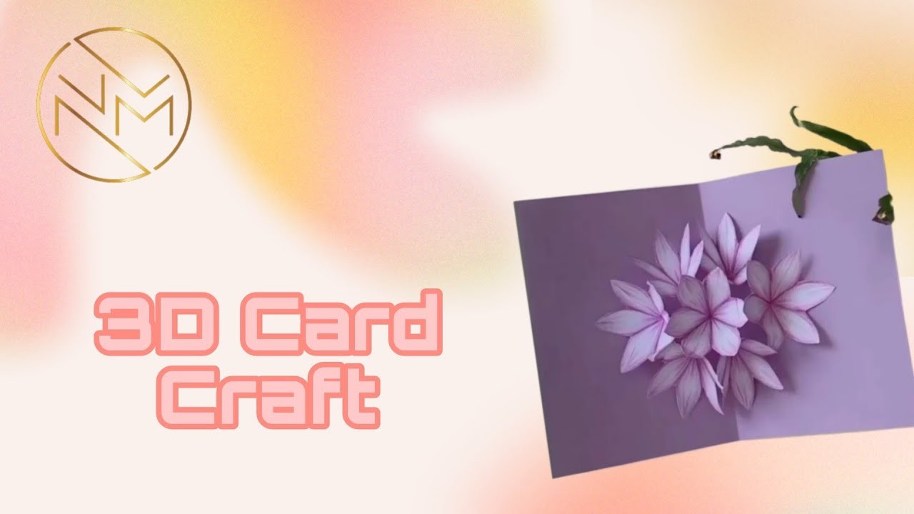 3D Card design | Paper craft idea| Nuroo Meroo