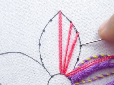 Beautiful Flower Hand Embroidery Tutorial, Super Flower Hand Embroidery Design For Beginner