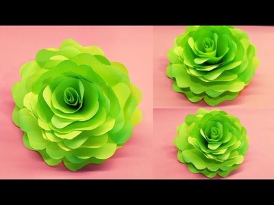 ???????? Beautiful Rose Flower Making ????????. Rose ????. Flower. Paper Craft. Diy Easy Craft Ideas ✨✨