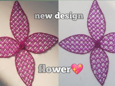 Beautifull fancy flower desgin new hand embroidery