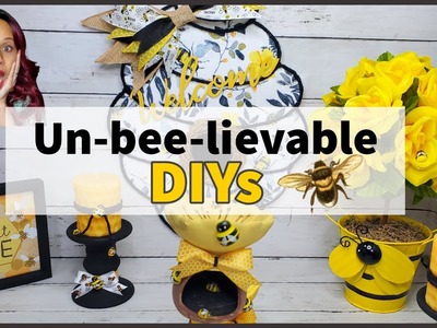 ???? Bee inspired diy projects???? Dollar tree DIY | Dollar tree bee decorations diy