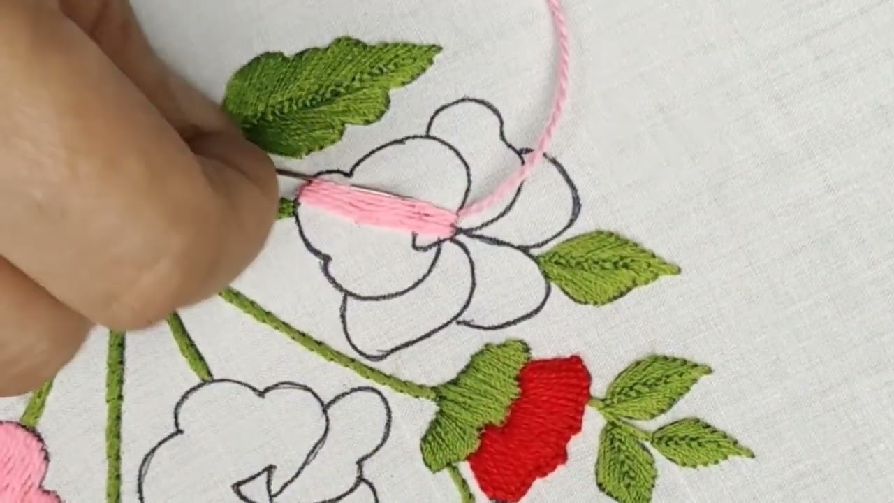 Bellissimo! Hand embroidery design tutorial step by step