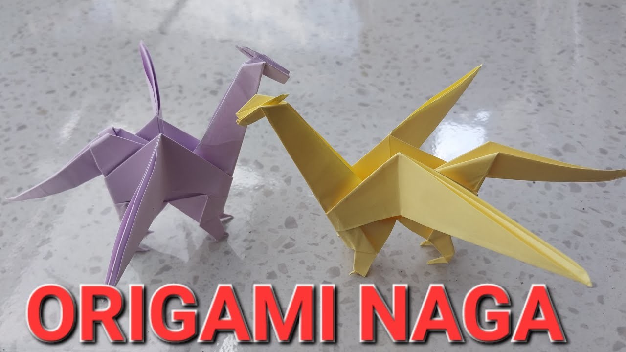 Cara membuat origami naga kreasi dari kertas