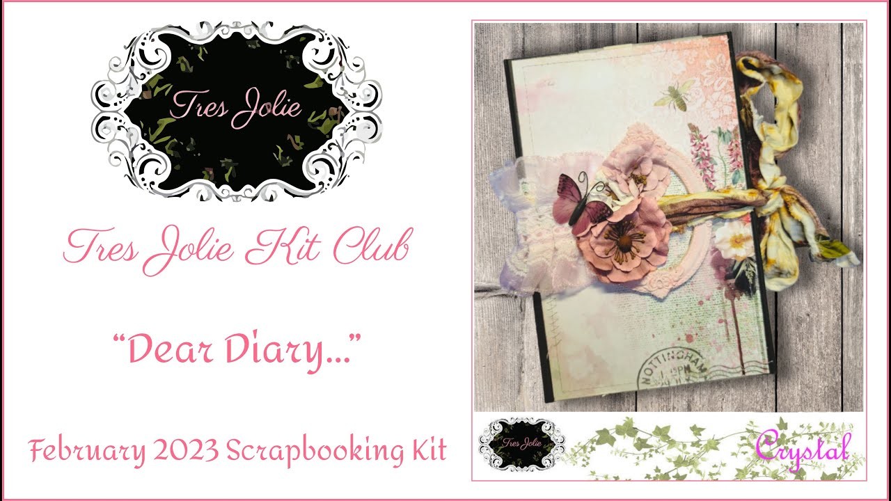 "Dear Diary. " (but a Lapbook!) - February 2023 Scrapbooking Kit