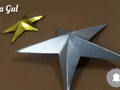 Decoration idea | making 3D leaves and stars |by Afifa Gul